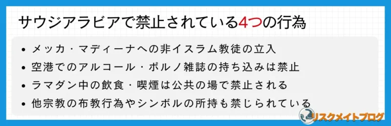 禁止されている行為